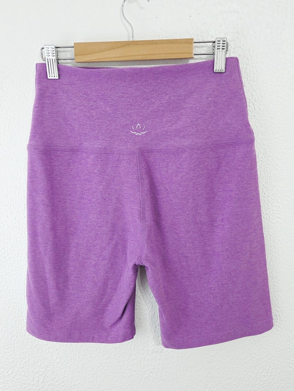 Beyond Yoga Spacedye High-Waisted Biker Shorts Lavender purple Orchid large L